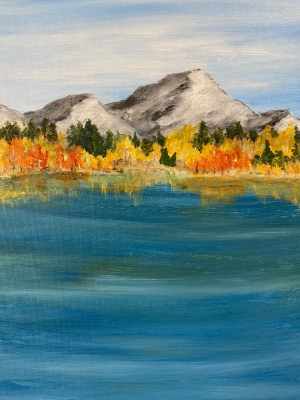 Mountain Lake in Fall